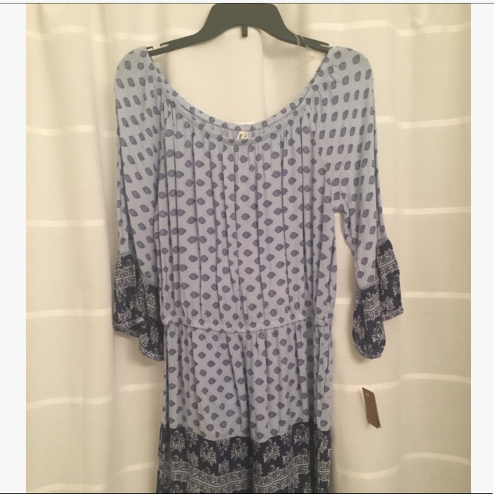 Long Sleeve Pattern Romper with Belle Sleeves